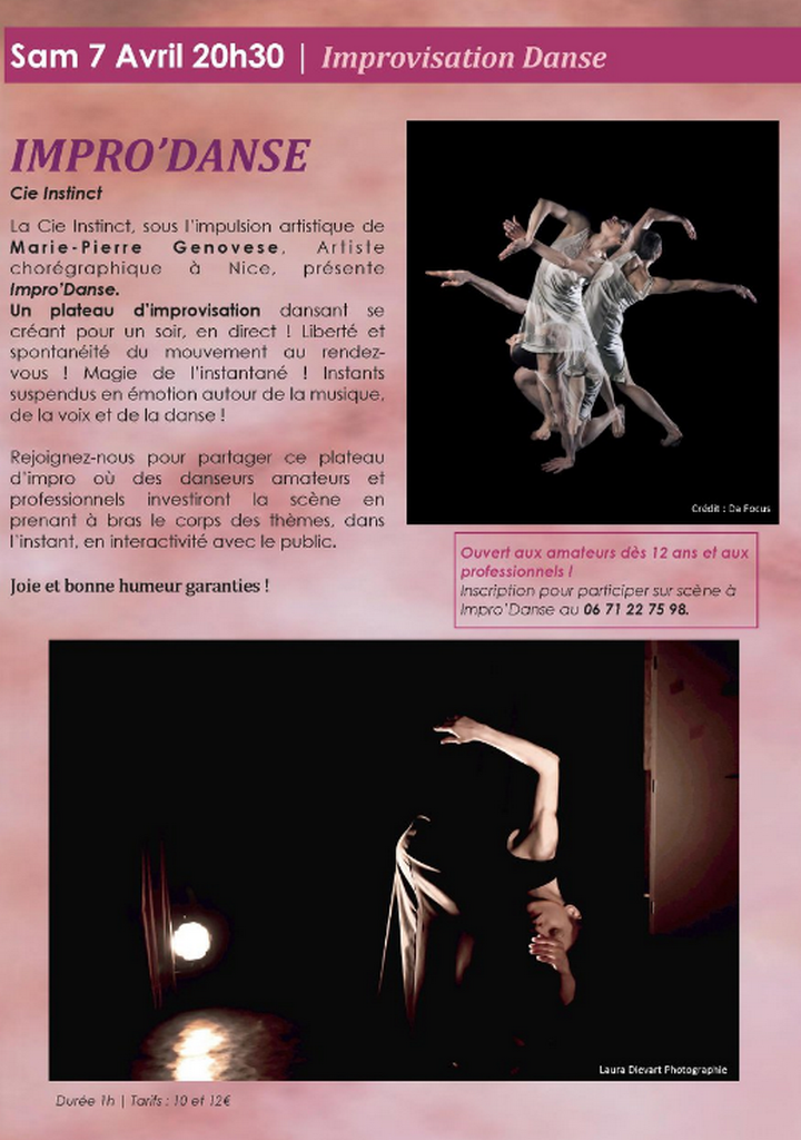 Marie-Pierre Genovese et Impro'Danse Com