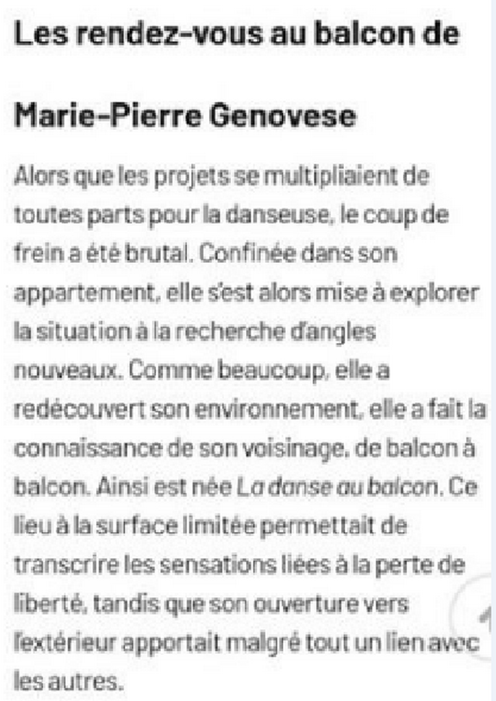 Marie-Pierre Genovese Presse Strada