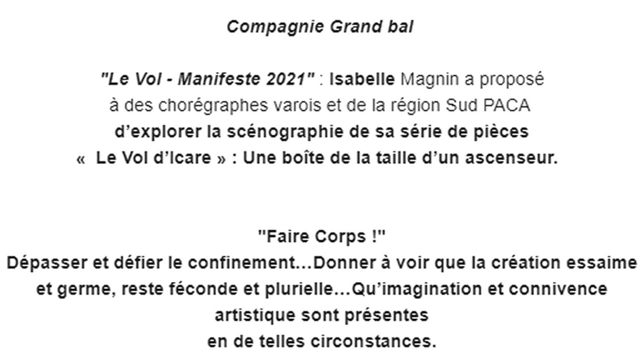 Marie-Pierre Genovese Manifeste Icare