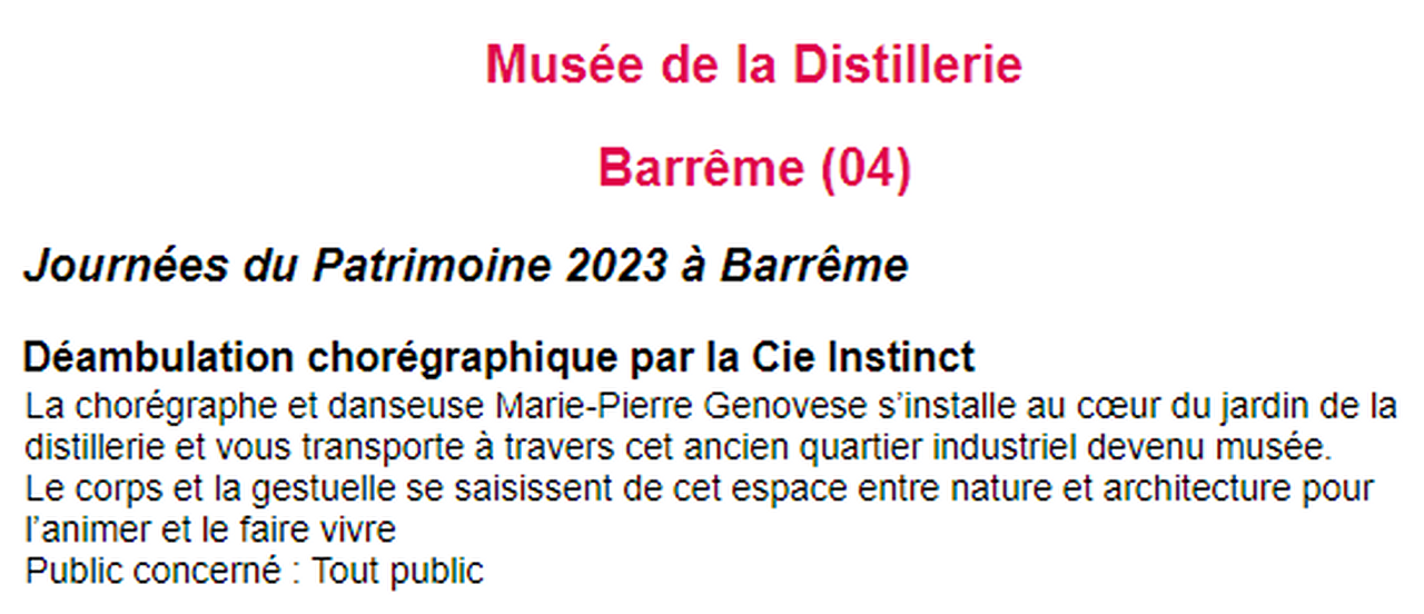 Marie-Pierre Genovese Musée de la distillerie